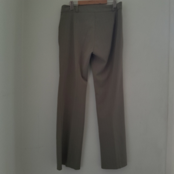 Women's Classic Pants Wide Leg Olive Green - Picture 3 of 8